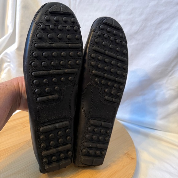 Cole Haan Grant Black Leather Driver Loafers Driving Shoes Mens Slip On main image 5